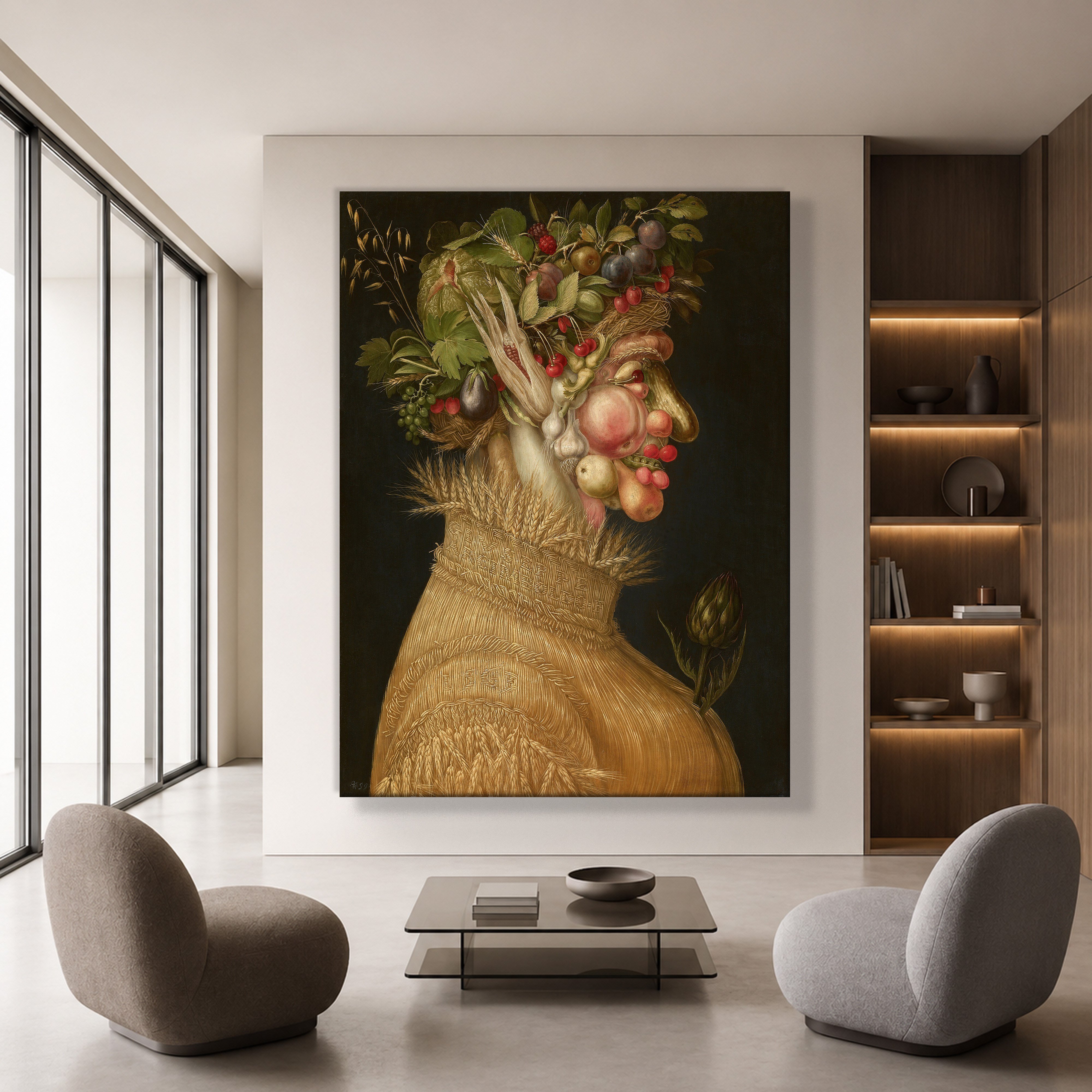 Yaz Kanvas Tablo – Giuseppe Arcimboldo Summer Klasik Rönesans Sanat Eseri