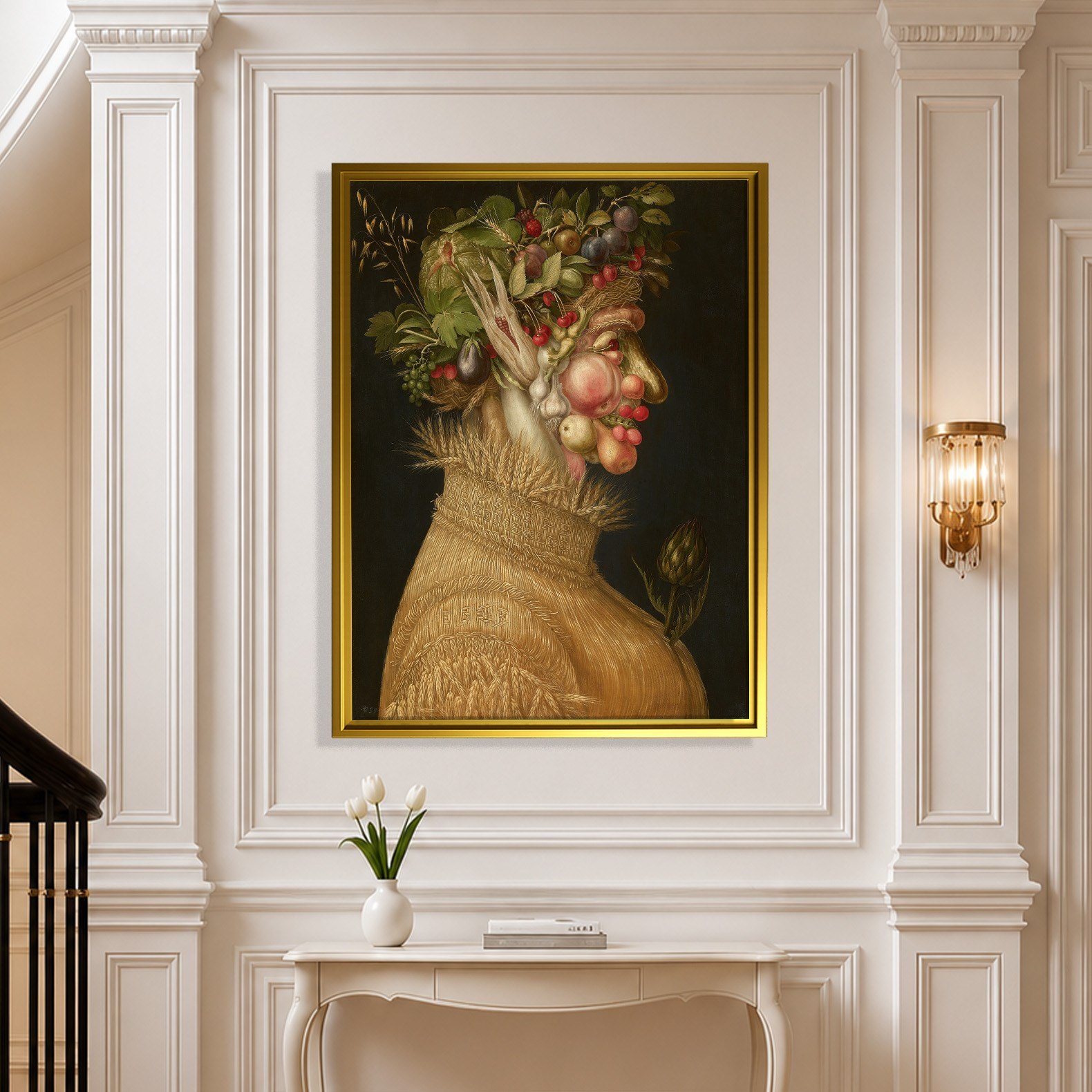 Yaz Kanvas Tablo – Giuseppe Arcimboldo Summer Klasik Rönesans Sanat Eseri