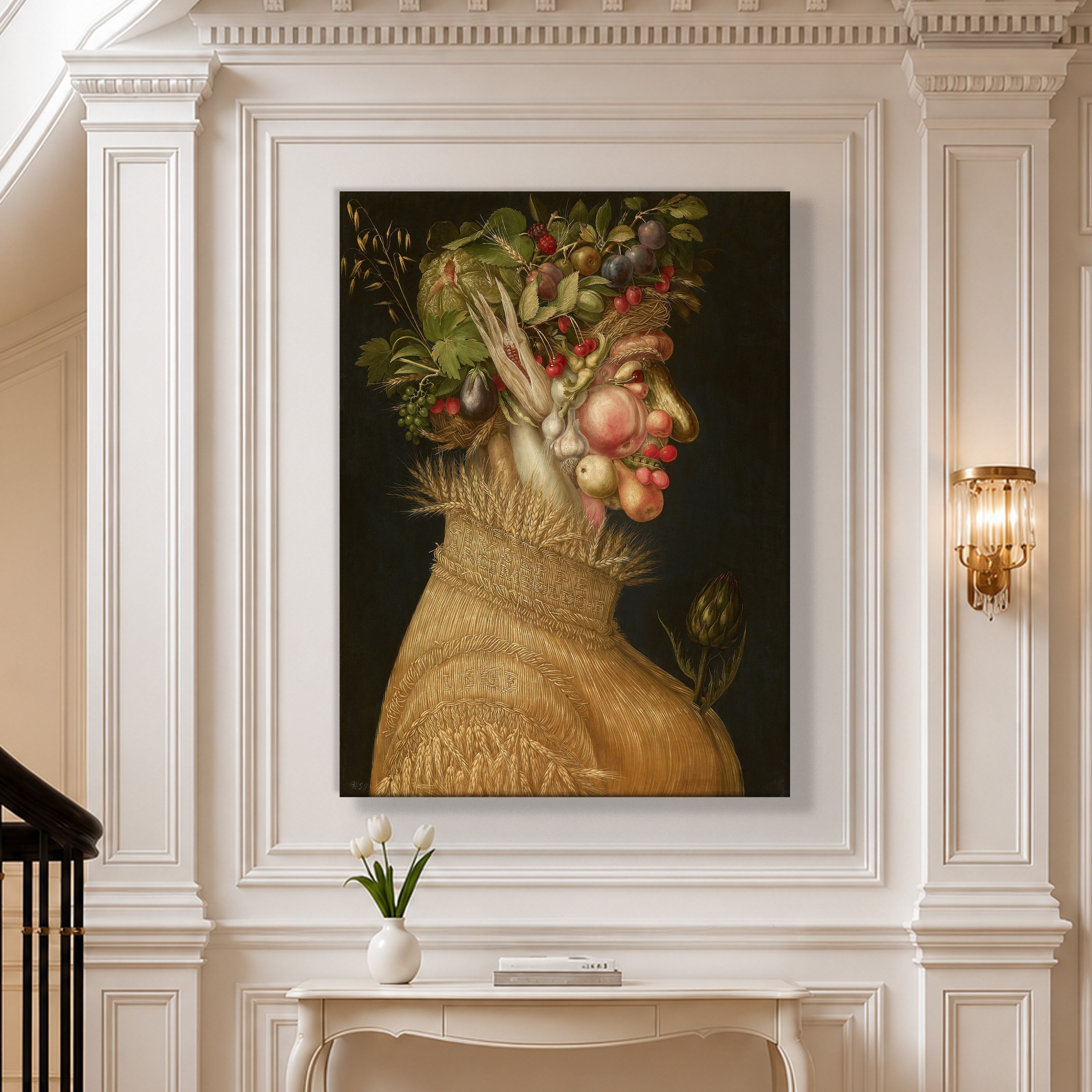 Yaz Kanvas Tablo – Giuseppe Arcimboldo Summer Klasik Rönesans Sanat Eseri