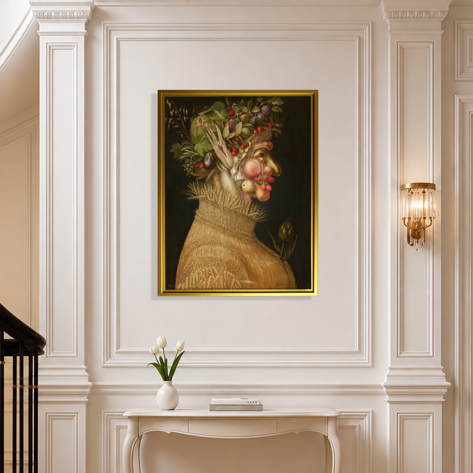Yaz Kanvas Tablo – Giuseppe Arcimboldo Summer Klasik Rönesans Sanat Eseri