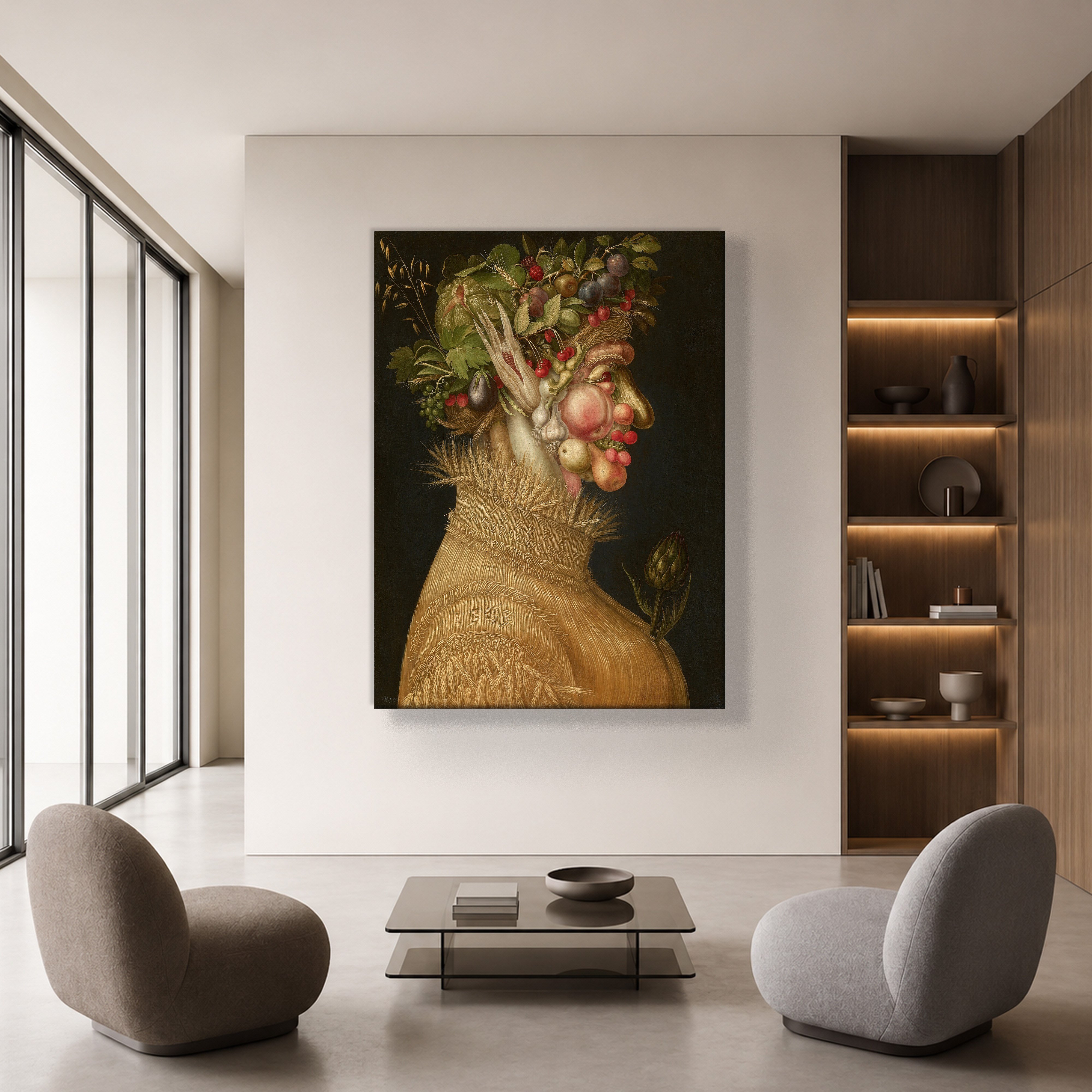 Yaz Kanvas Tablo – Giuseppe Arcimboldo Summer Klasik Rönesans Sanat Eseri