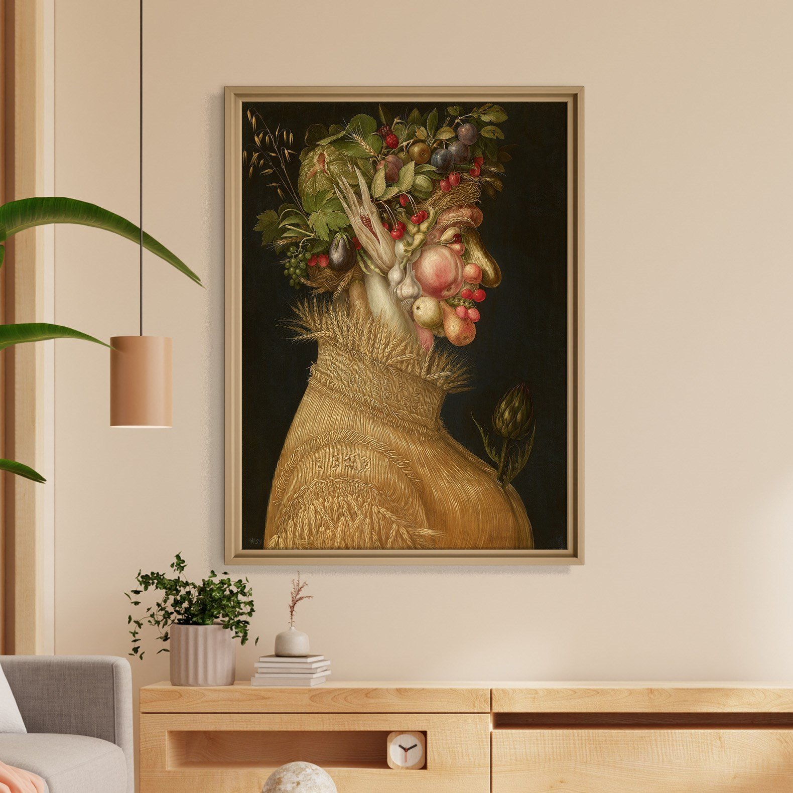 Yaz Kanvas Tablo – Giuseppe Arcimboldo Summer Klasik Rönesans Sanat Eseri