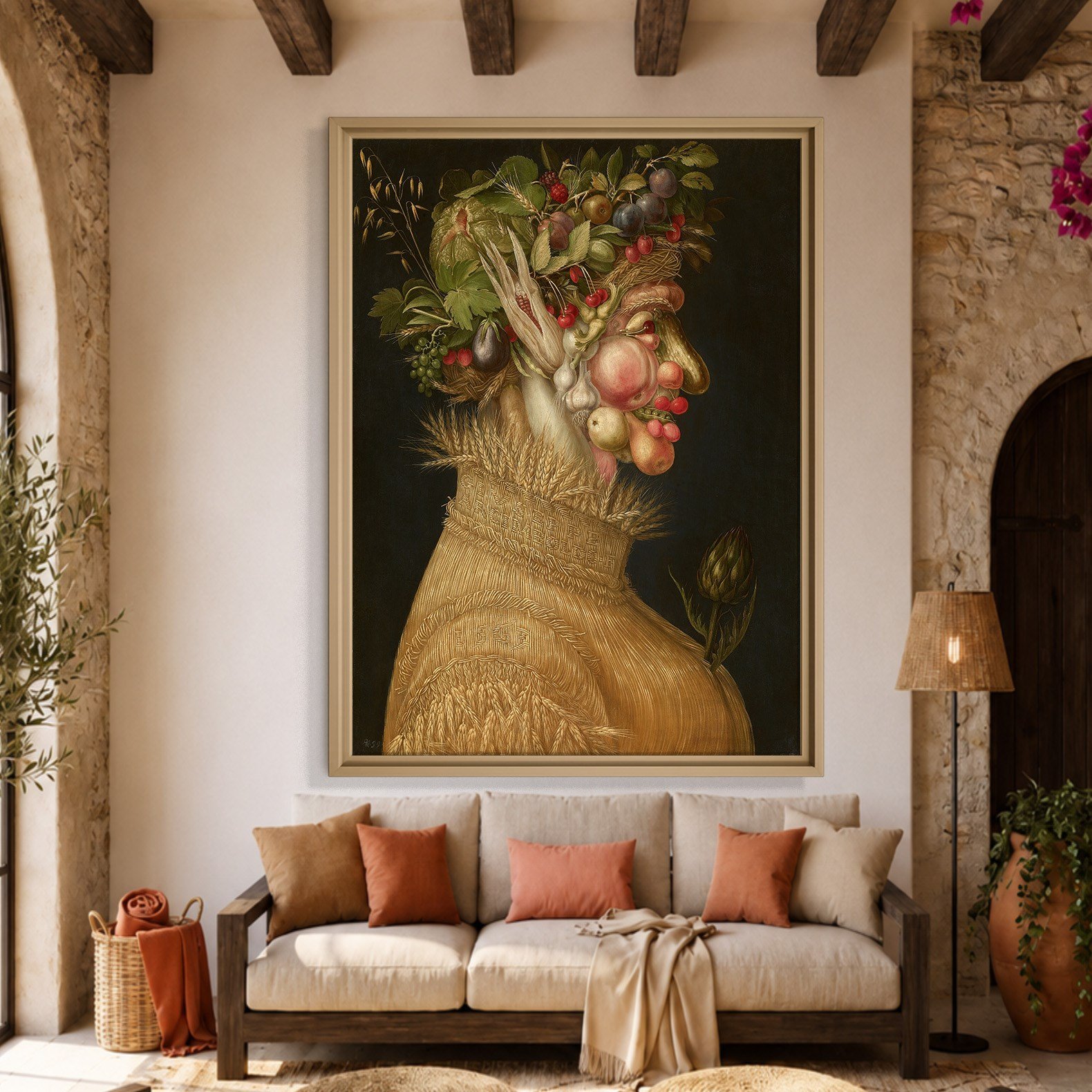 Yaz Kanvas Tablo – Giuseppe Arcimboldo Summer Klasik Rönesans Sanat Eseri
