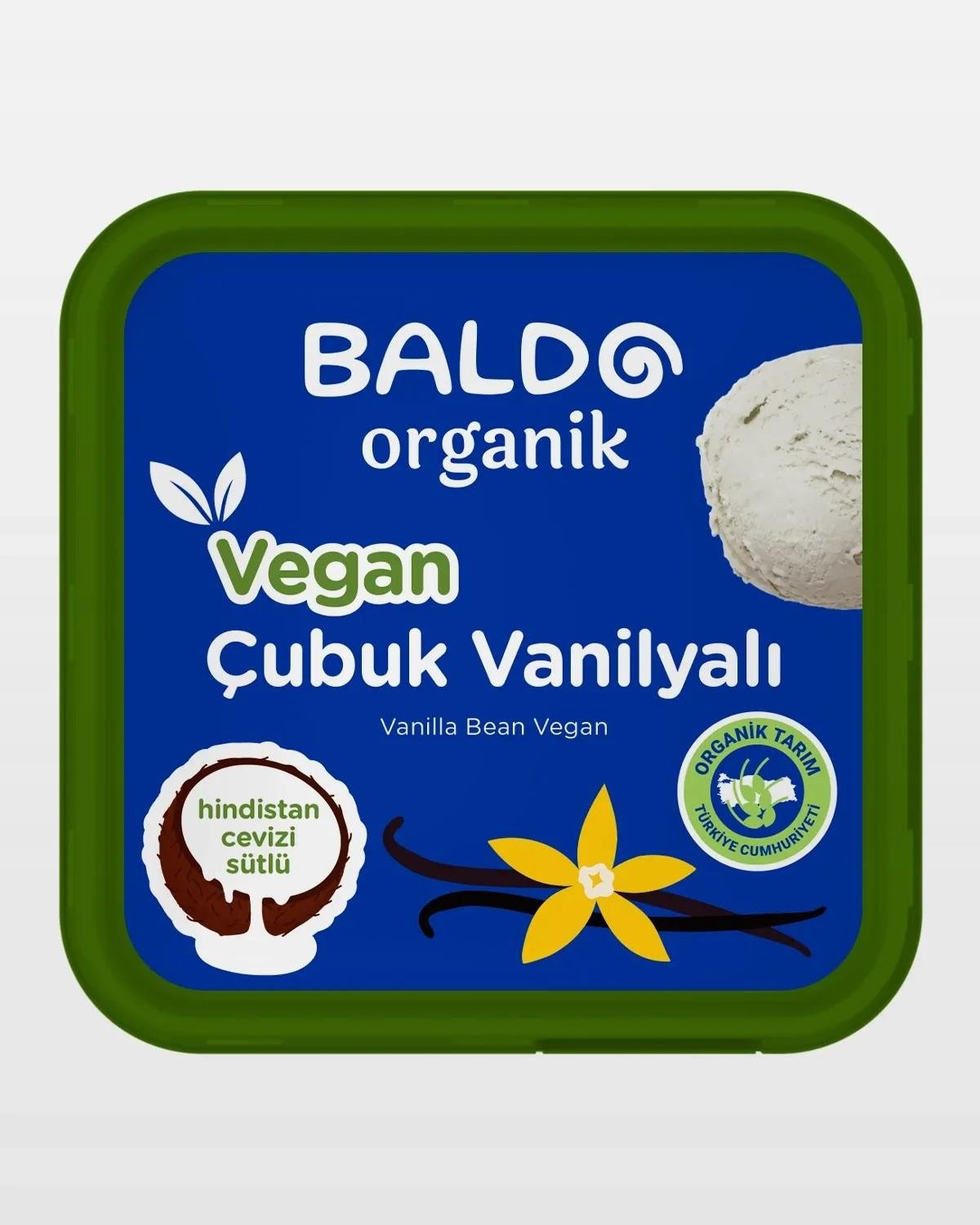 BALDO VEGAN ÇUBUK VANİLYALI ORGANIK DONDURMA 400 GR