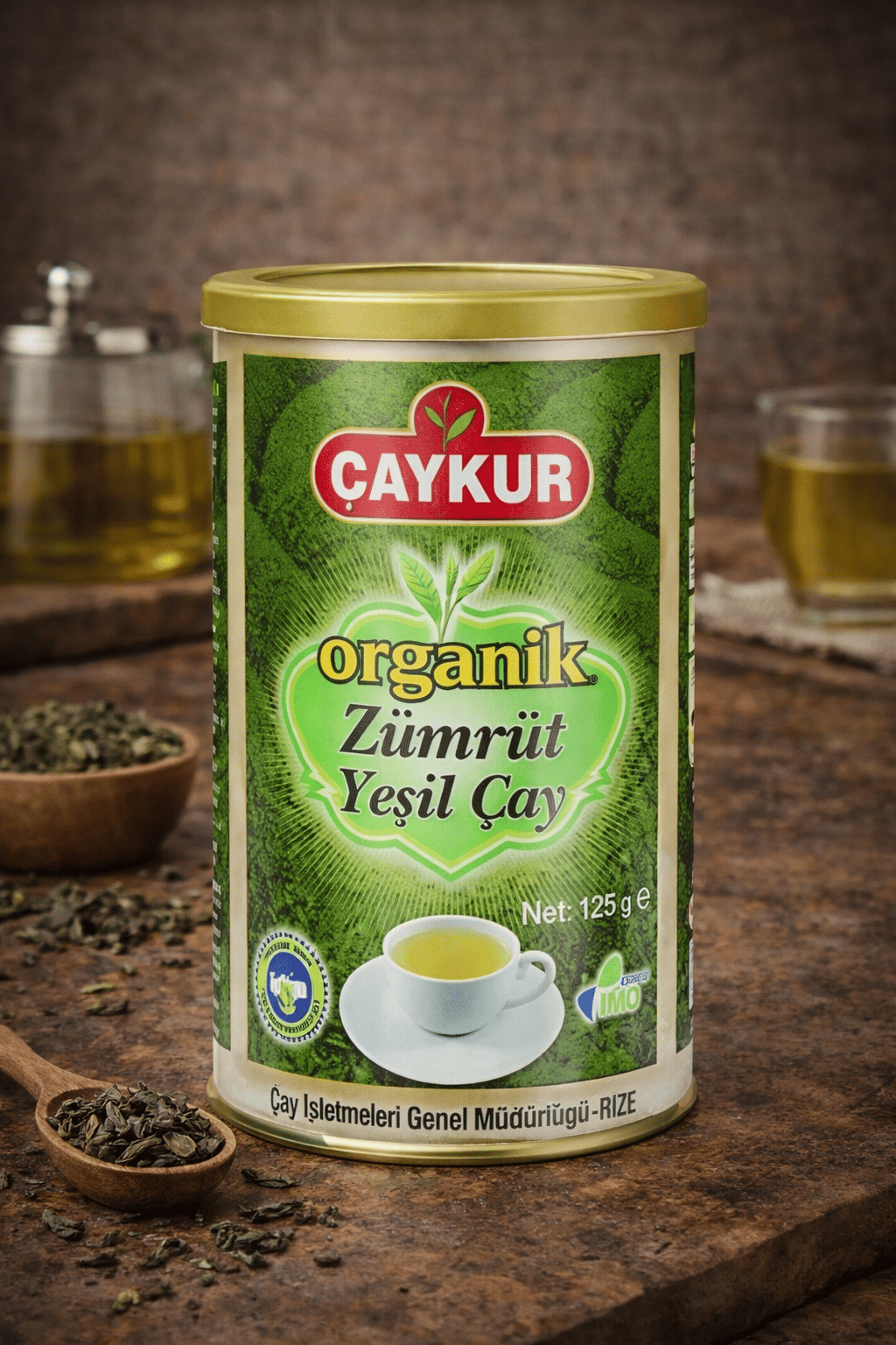 ÇAYKUR ORGANİK YEŞİL ÇAY ZÜMRÜT 125 GR