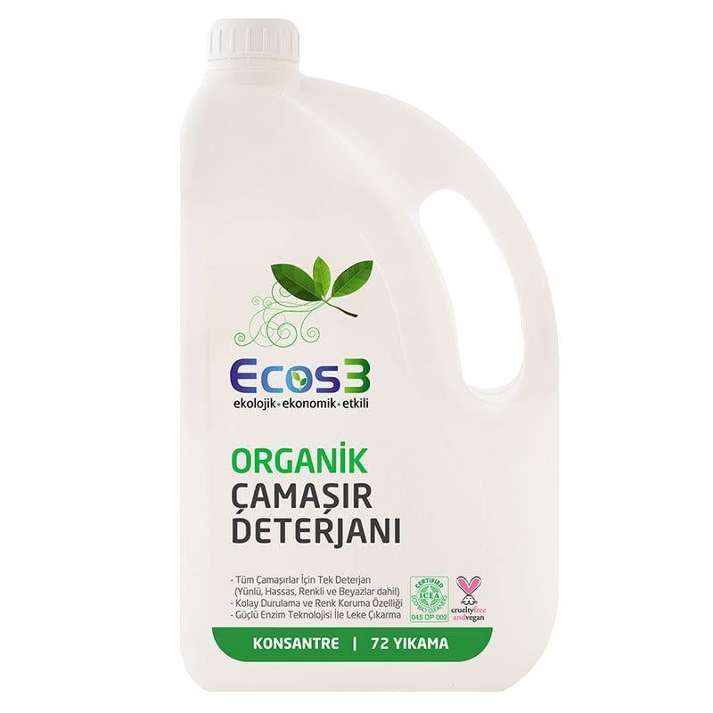 ECOS3 ORGANIK ÇAMAŞIR DETERJANI 2500 ML - 72 YIKAMA