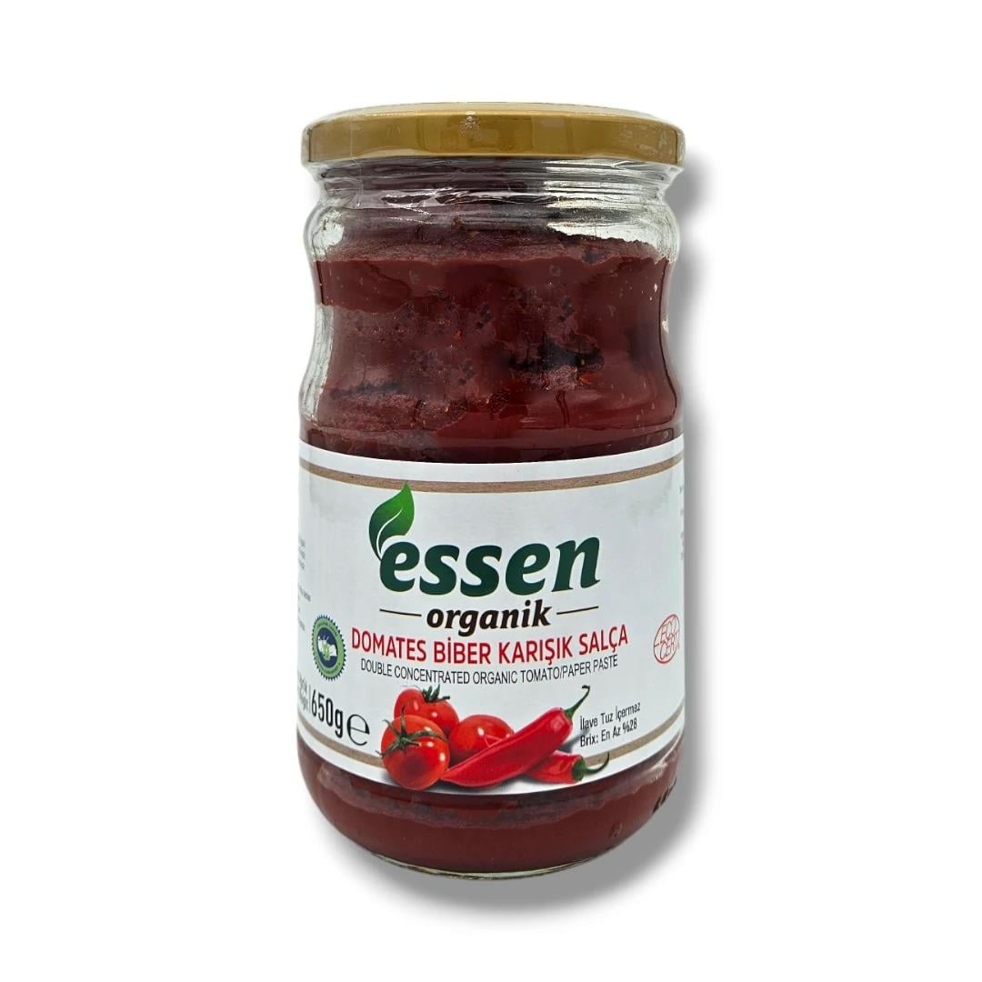 ESSEN ORGANIK BIBER DOMATES KARIŞIK SALÇASI 650