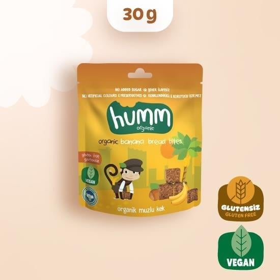 HUMM ORGANİK MUZLU KEK 30 GR