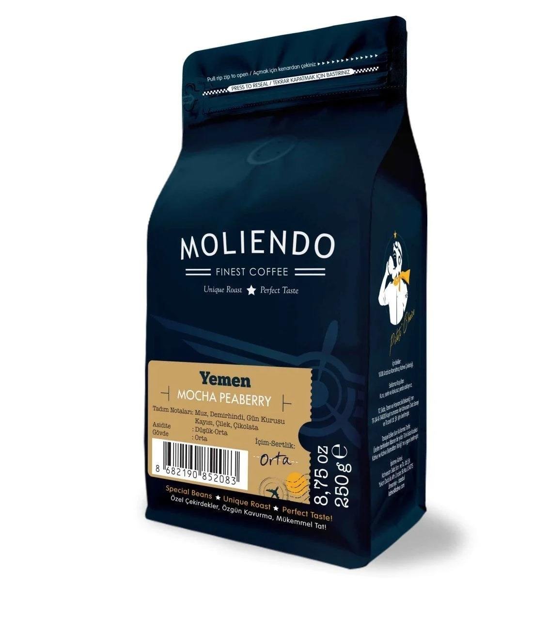 MOLİENDO KAHVE YEMEN MOCHA PEABERRY TOZ