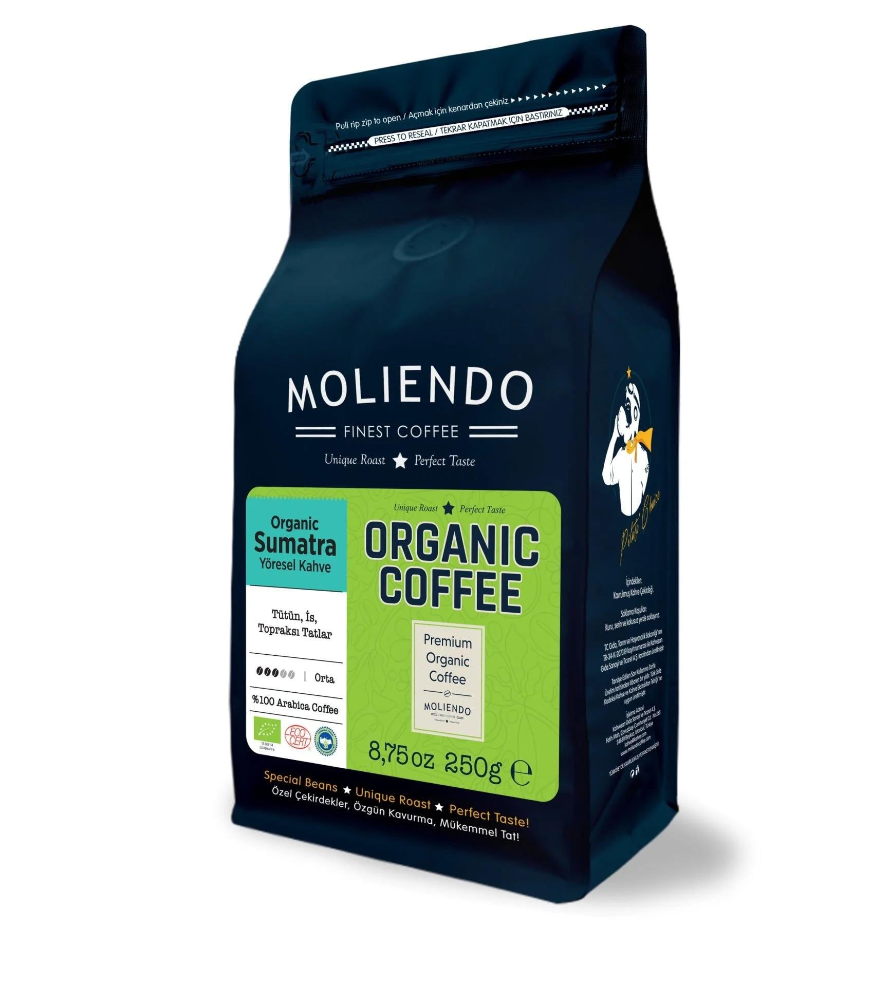 MOLİENDO ORGANİK KAHVE SUMATRA YÖRESEL