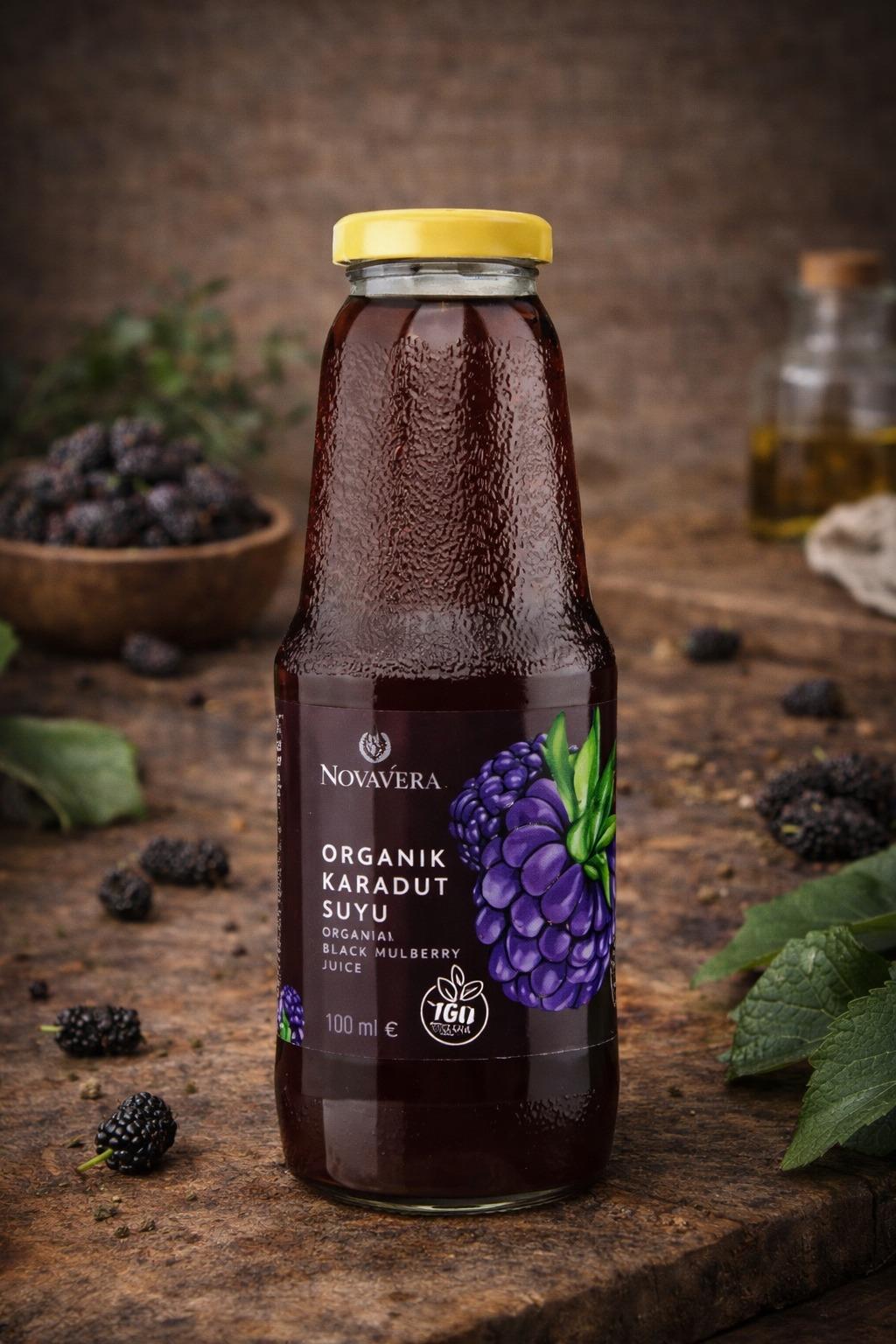 NOVAVERA ORGANİK KARADUT SUYU 1000ML