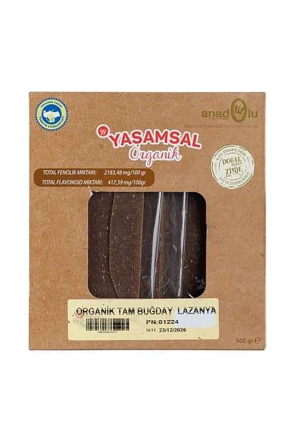 YAŞAMSAL ORG. KARAKILÇIK LAZANYA 500G