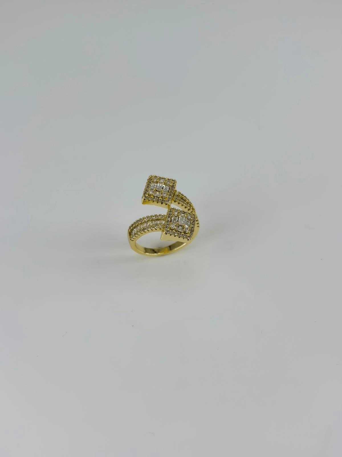 14 K Gold Kaplama Zirkon Taşlı Yüzük