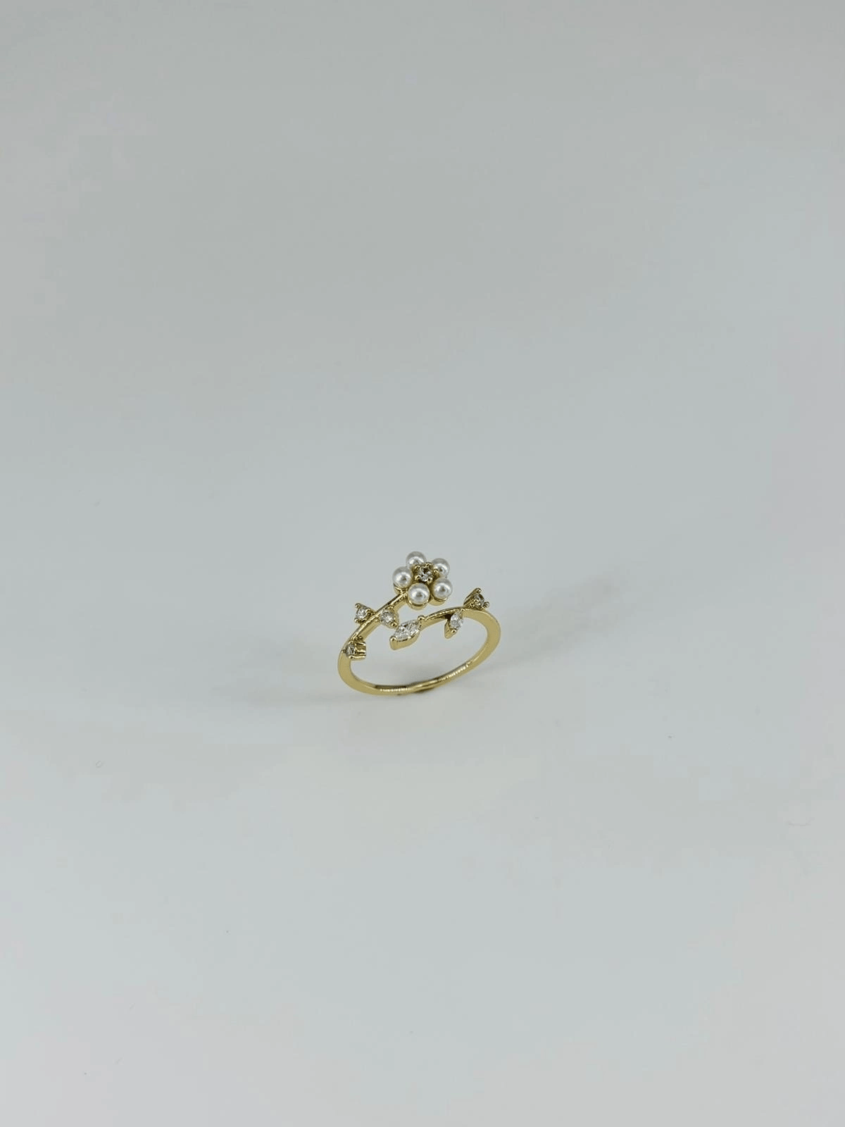 14 K Gold Kaplama Zirkon Taşlı Yüzük
