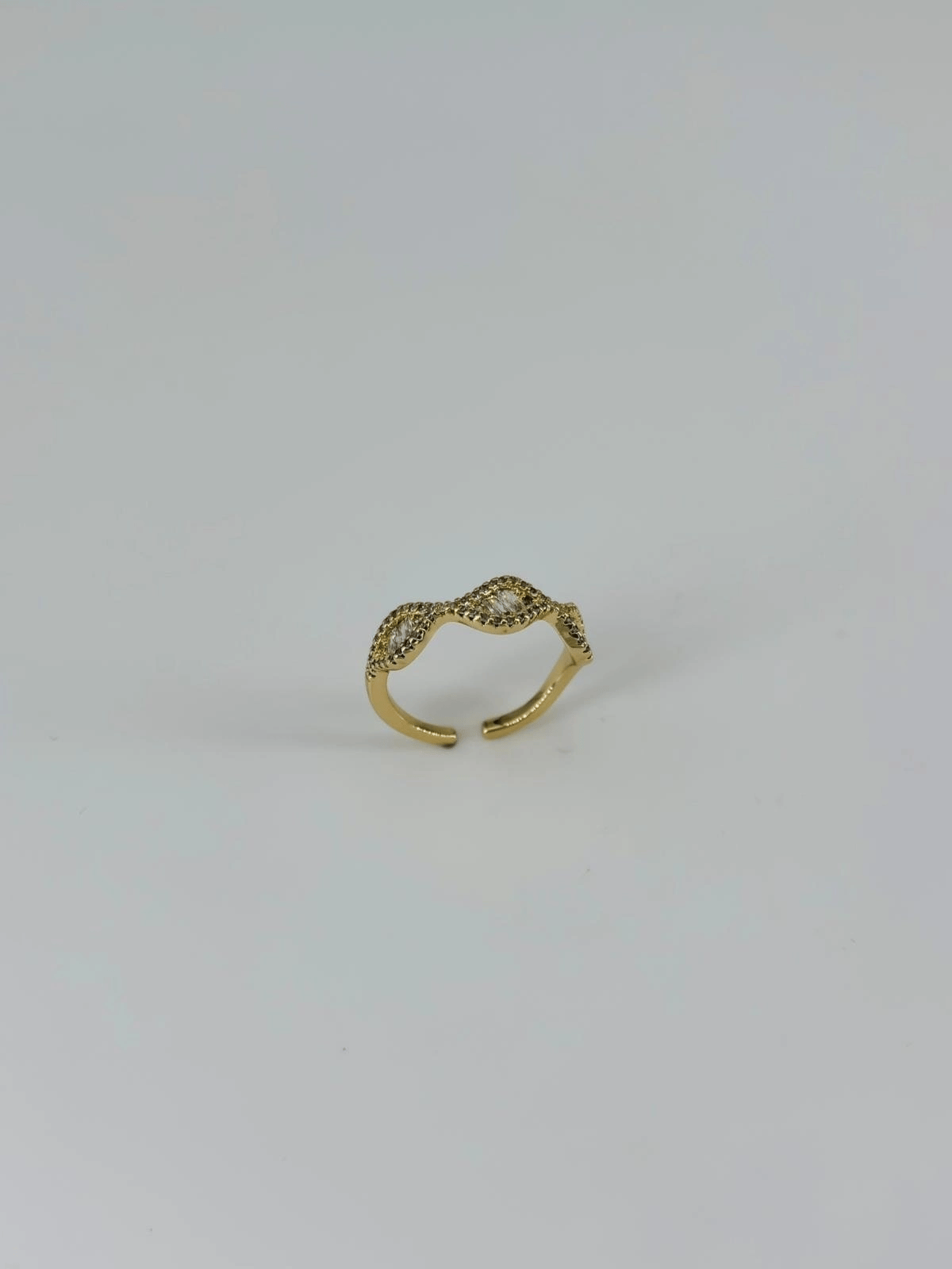 14 K Gold Kaplama Zirkon Taşlı Yüzük