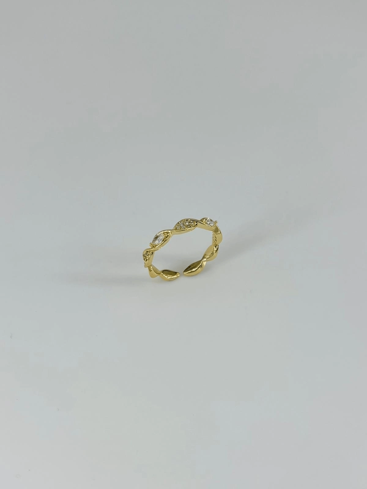 14 K Gold Kaplama Zirkon Taşlı Yüzük