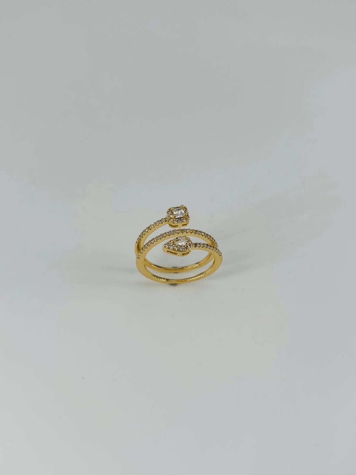 14 K Gold Kaplama Zirkon Taşlı Yüzük
