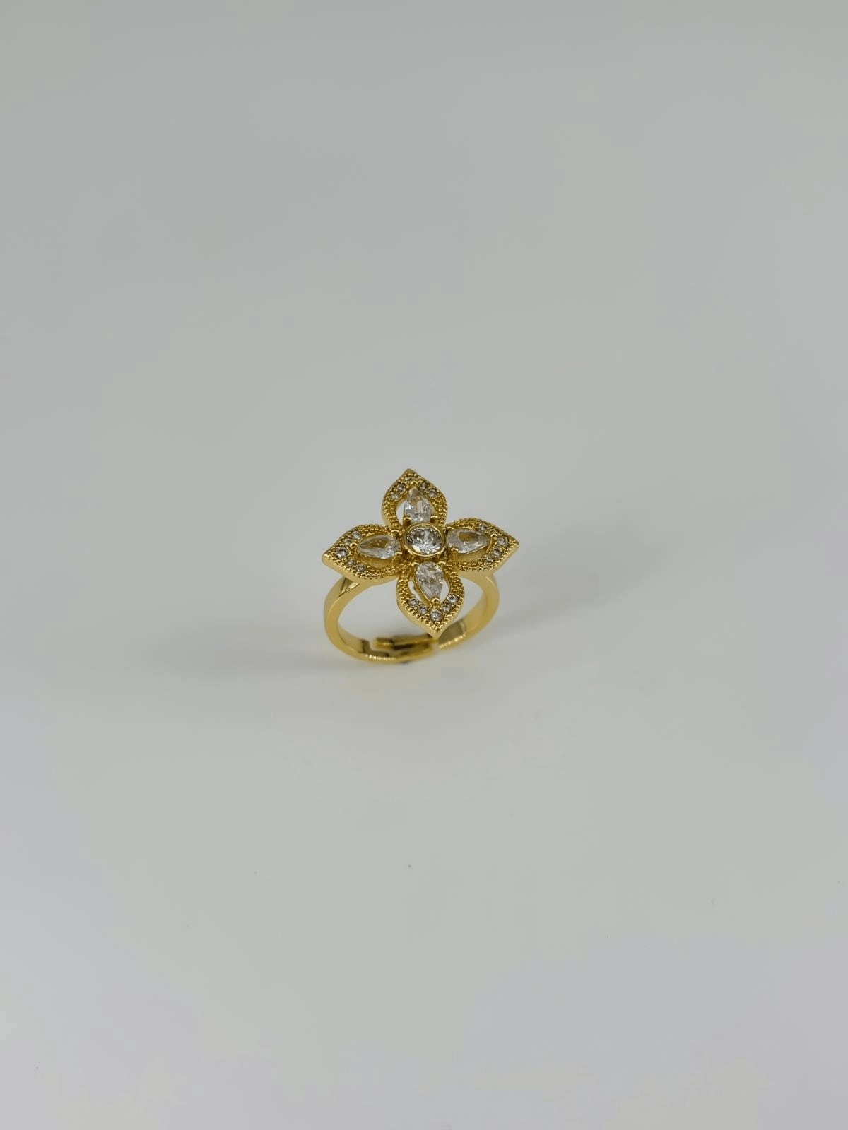 14 K Gold Kaplama Zirkon Taşlı Yüzük