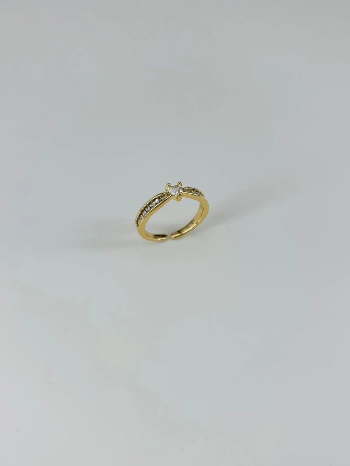 14 K Gold Kaplama Zirkon Taşlı Yüzük