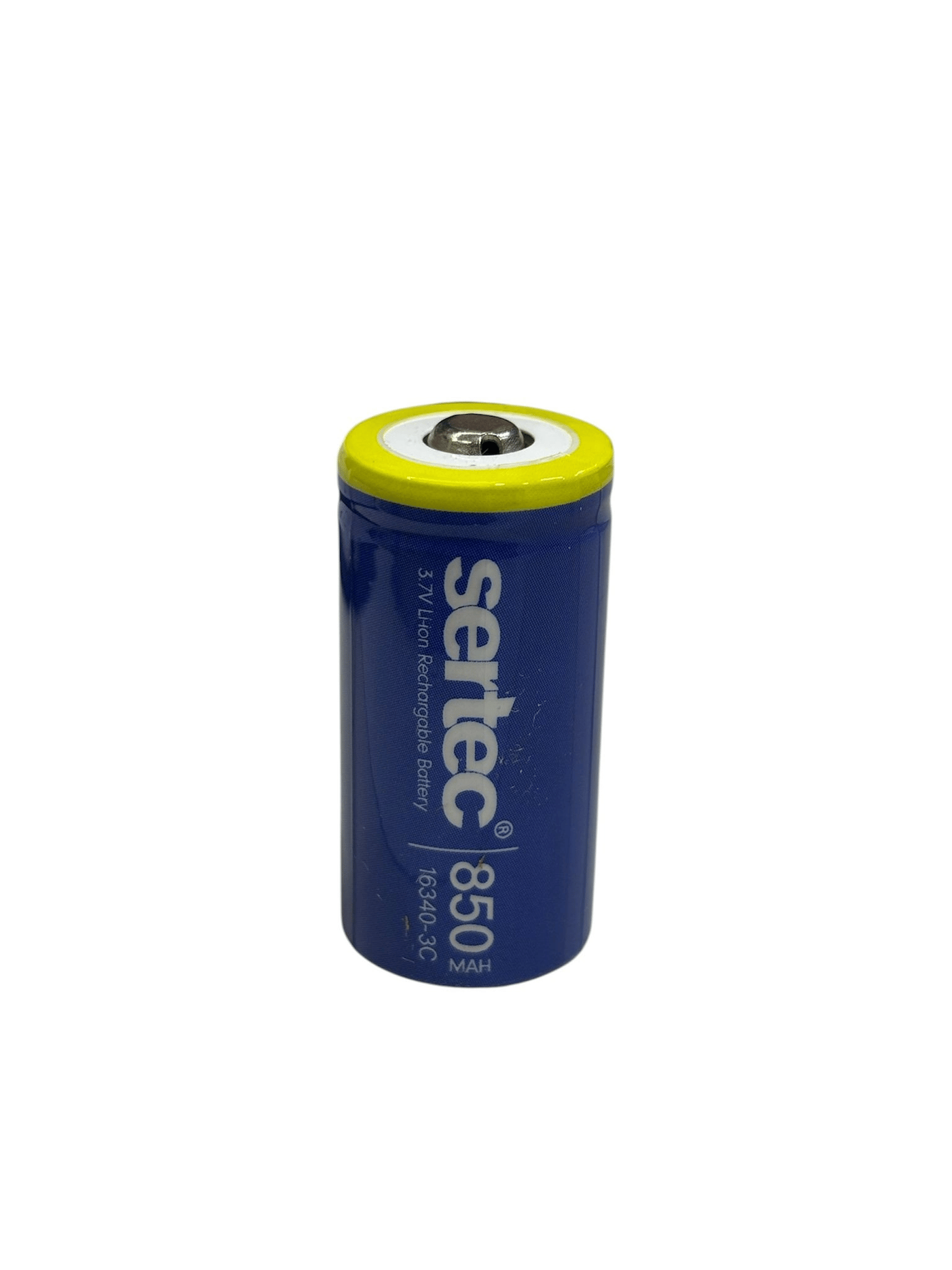 3.7v Li-ion 16340 - 850 Mah 3c Başlı Şarjlı Pil