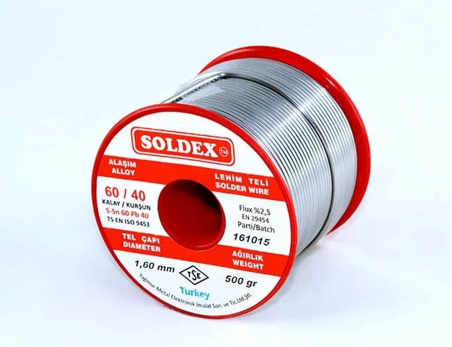 60-40 Lehim Teli 500 Gr 2 Mm - Sn:60 / Pb:40