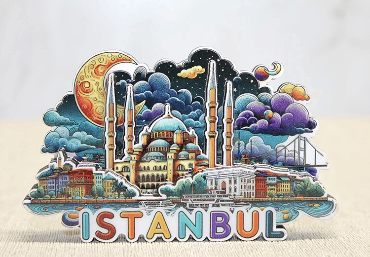 Ahşap İstanbul Temalı Magnet Alk4599