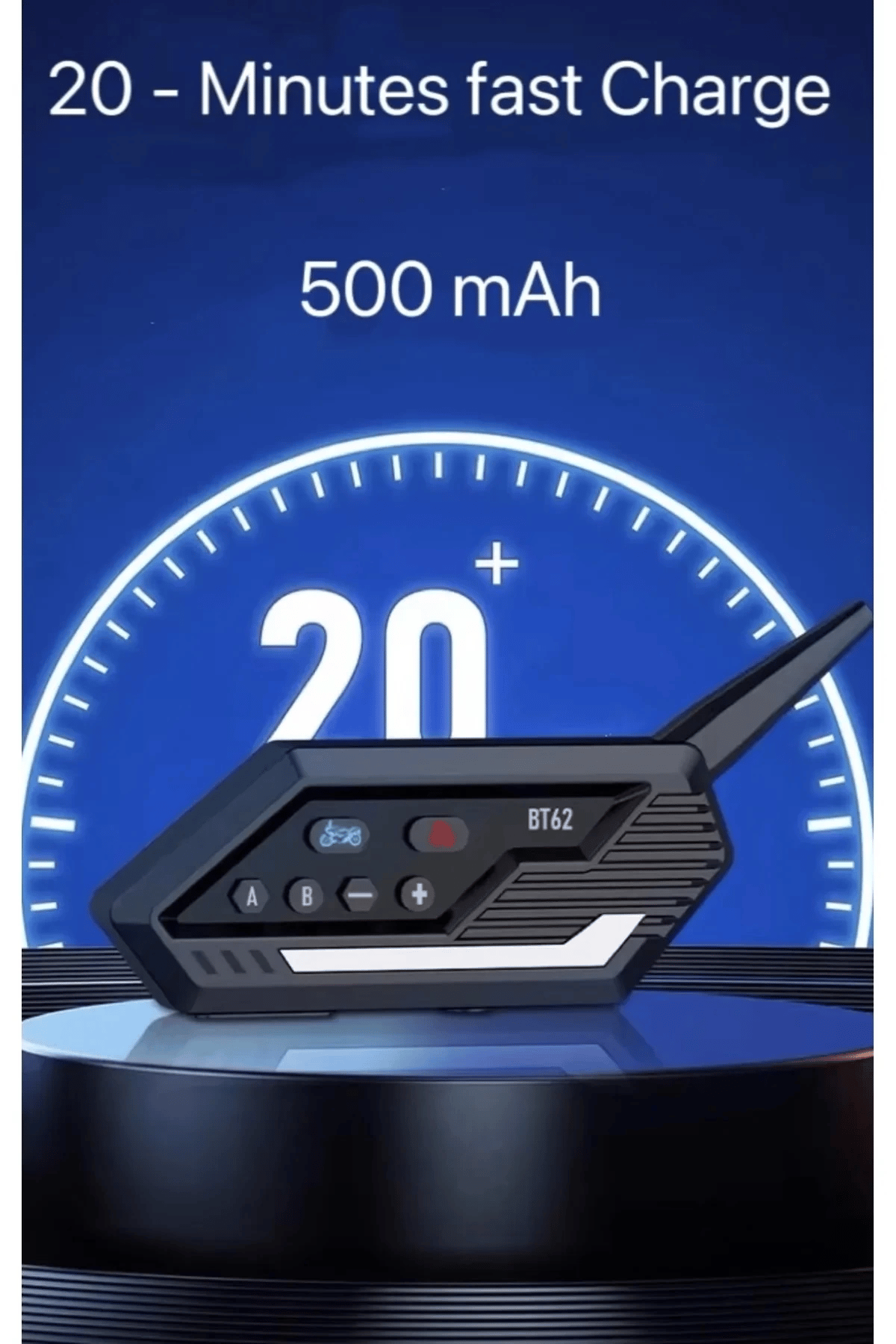 Bt62 Motosiklet Kask Kulaklığı Bluetooth Intercom 2 Intercom Bağlantılı