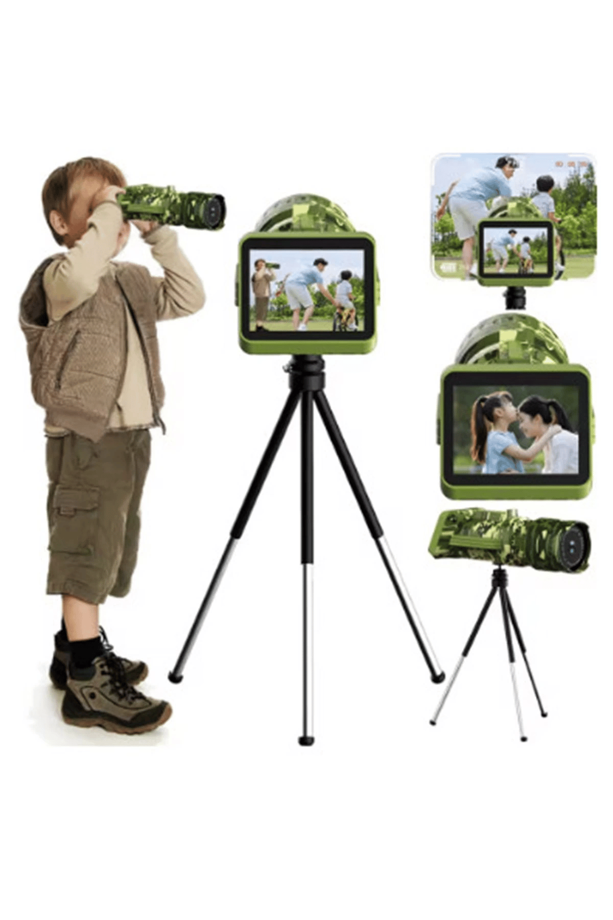 Digital Dürbün 8,0 Megapixel, 2.0 Lcd Hd Uzun Menzilli Taşınabilir 1080px720p Tripodlu Dürbün