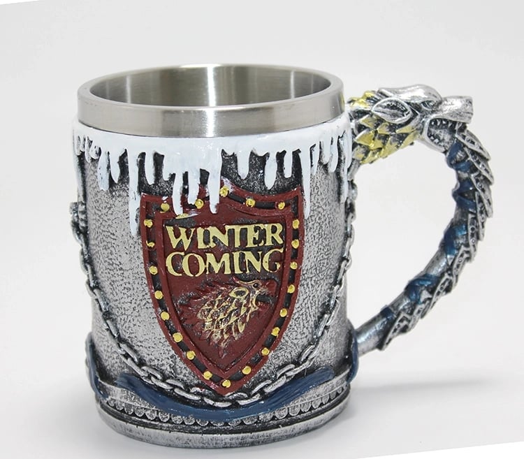 Game Of Thrones Tasarımlı 3d Çelik Kupa Bardak Alk4369