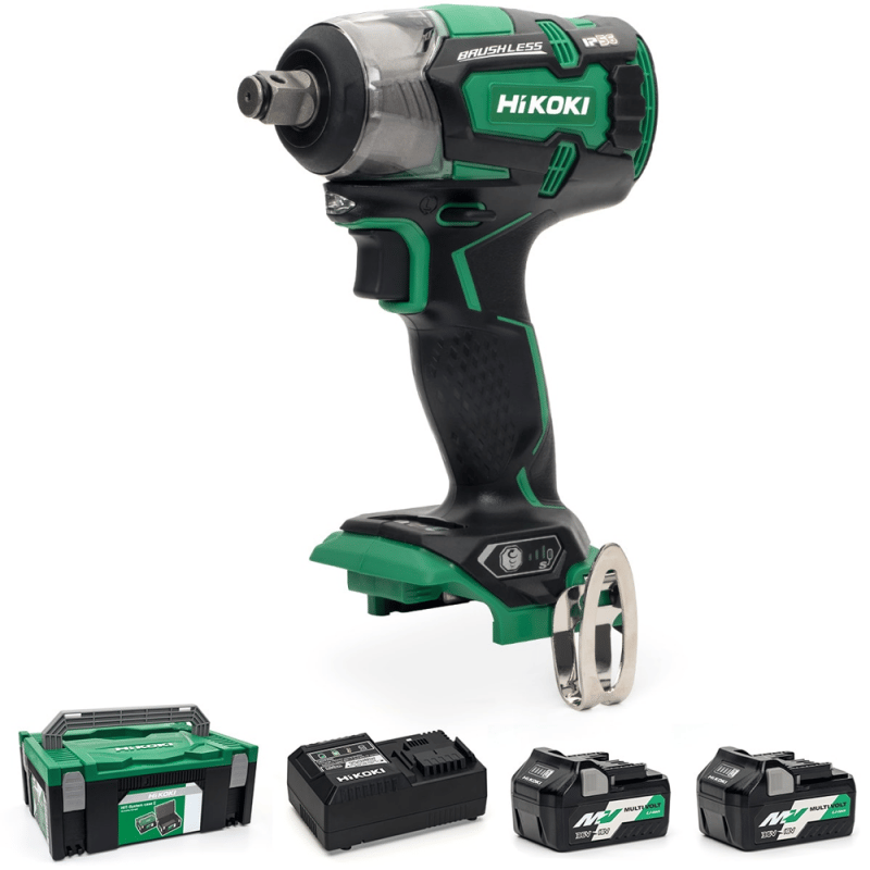 Hikoki WR18DBDL2 18Volt/5.0Ah Li-ion Çift Akülü Kömürsüz Profesyonel Somun Sıkma