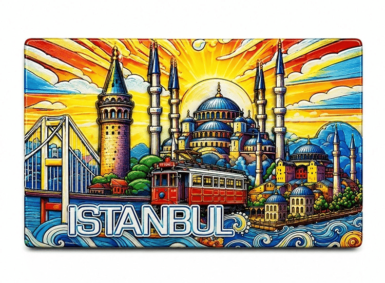 İstanbul Temalı Silikon Buzdolapı Süsü Magnet Alk5377