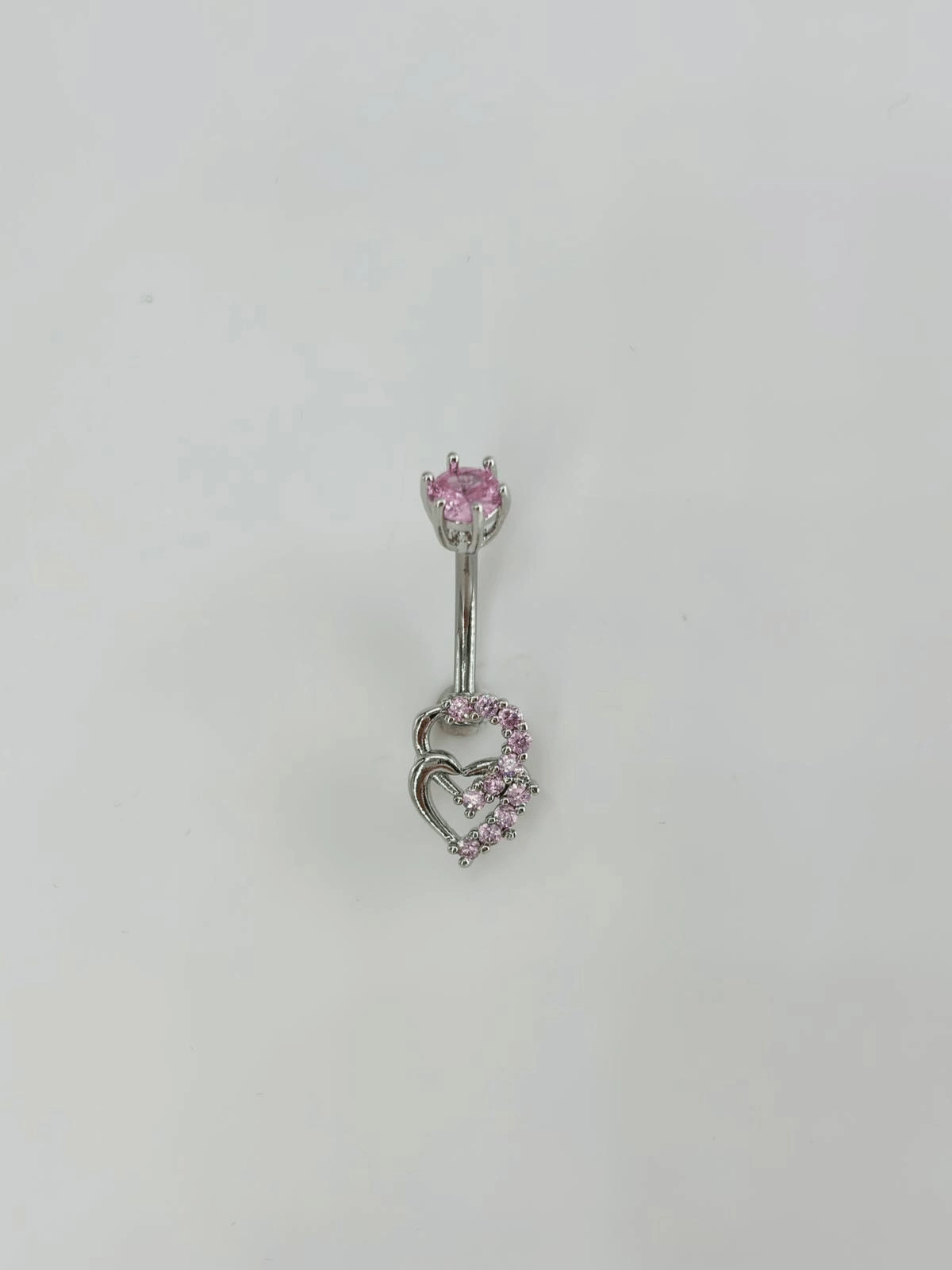 Kalp Detaylı Göbek Piercing