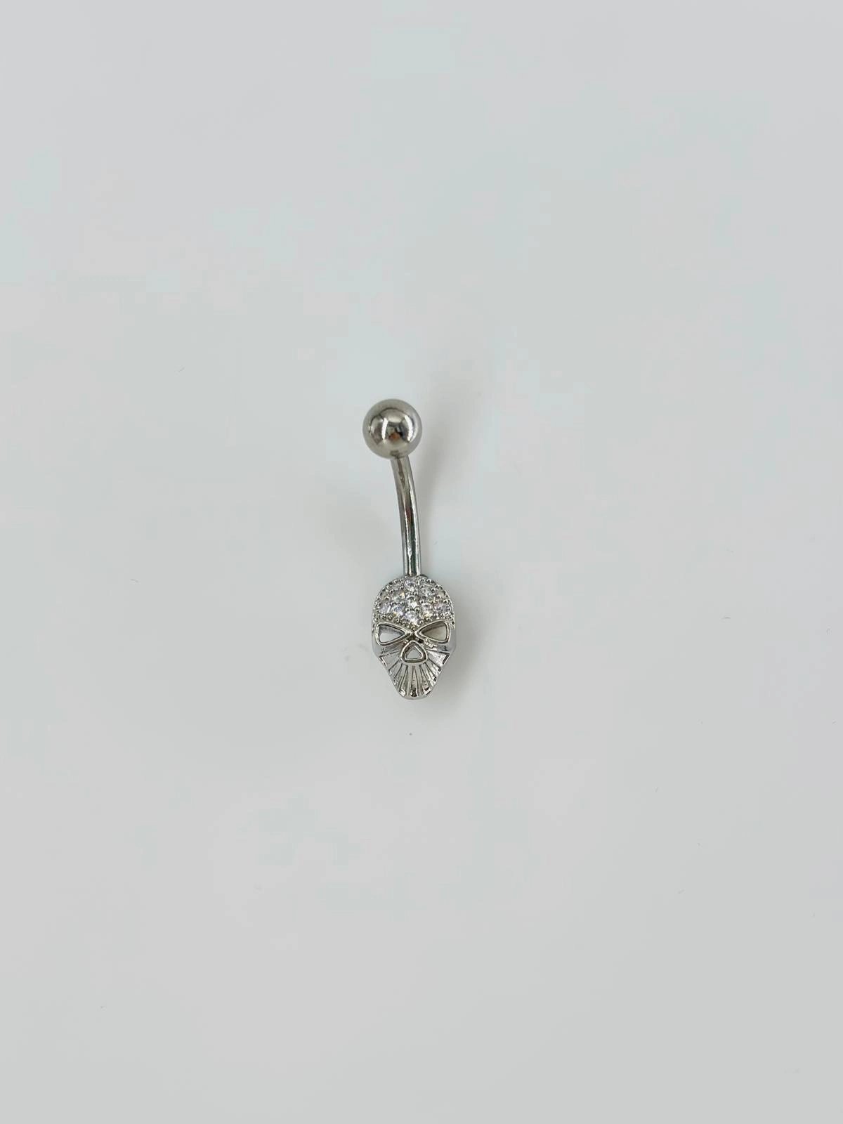 Kuru Kafa Detaylı Göbek Piercing