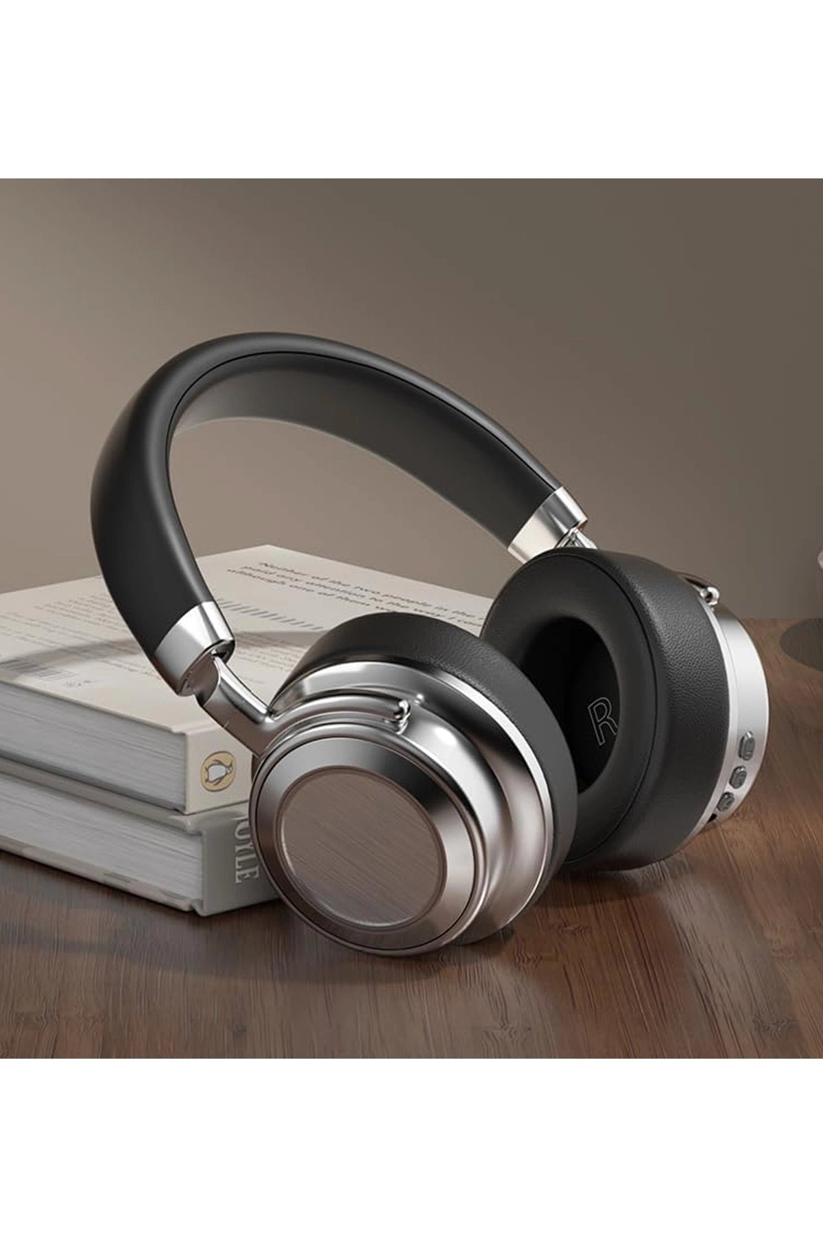 Metal Kulak Üstü Kablosuz Bluetooth Kulaklık Hybrid Anc Type-c Hızlı Şarj Bluetooth 6.0