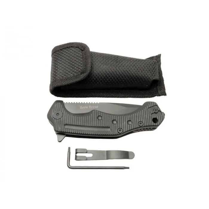 Zero Error 7-12 Black Çakı 22 Cm Manuel, Kemerlikli