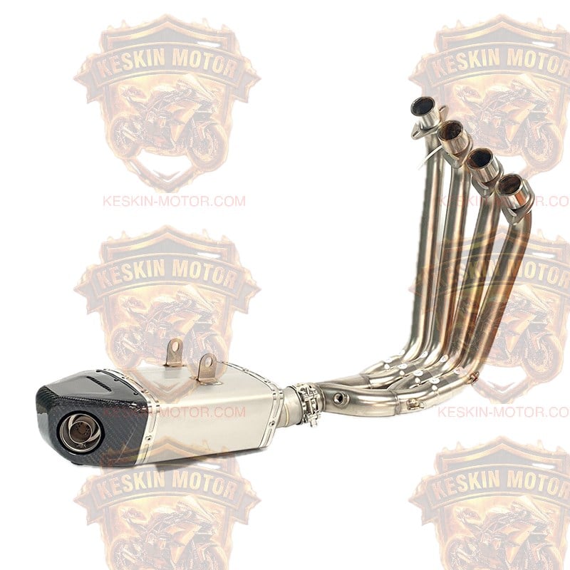 Honda CBR650R / CB650R Çift Sensör Girişli Paslanmaz Çelik Tam Set Performans Egzoz Sistemi (Full System)