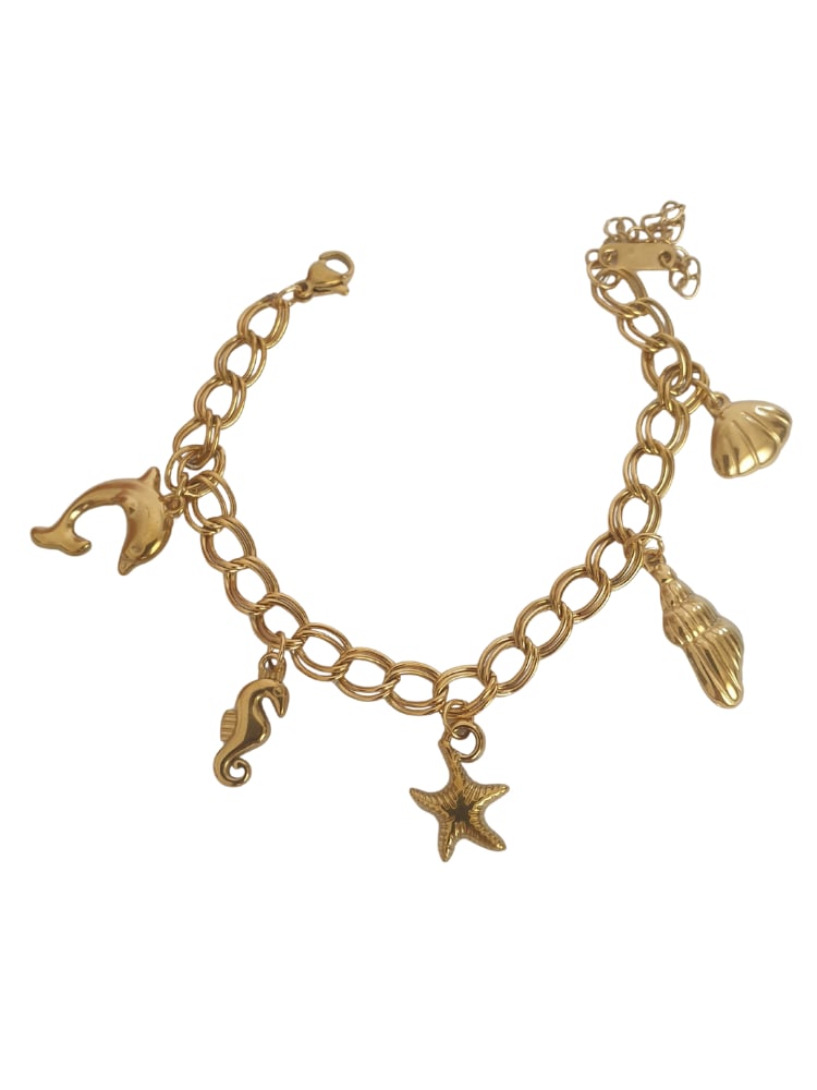 DENİZ TEMALI CHARM DETAYLI BİLEZİK