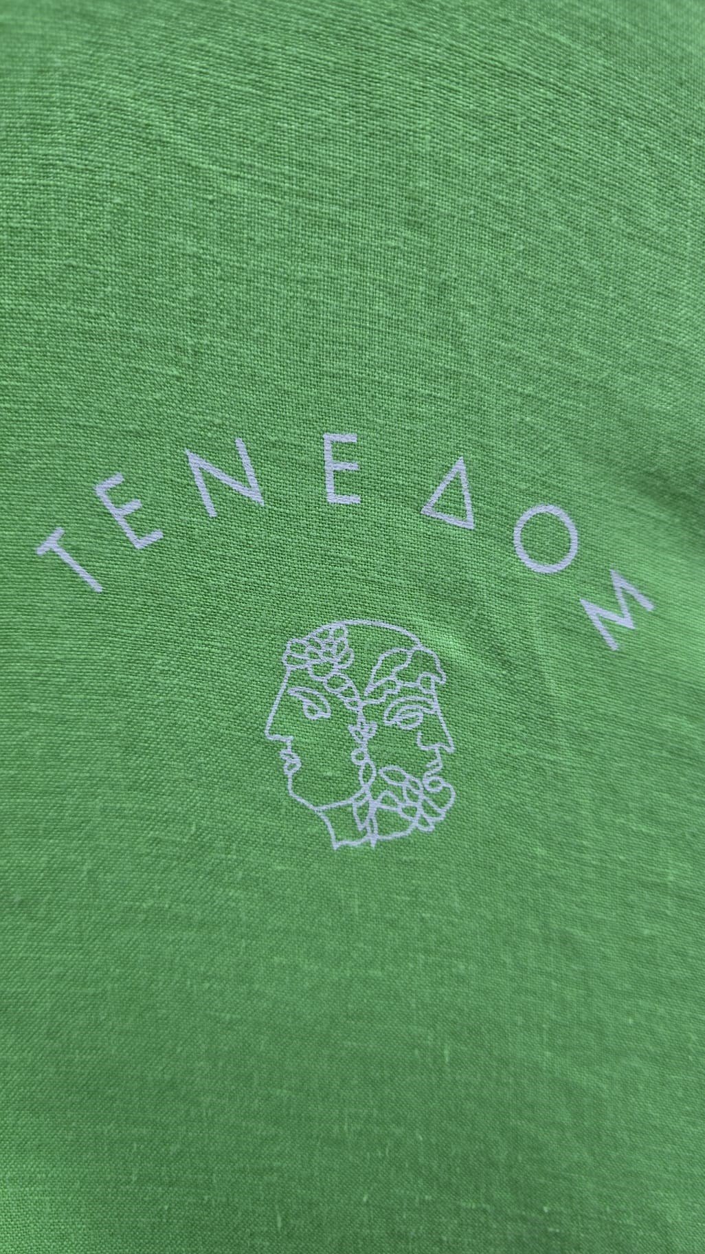 100 % KETEN KISA KOL TENEDOS GÖMLEK