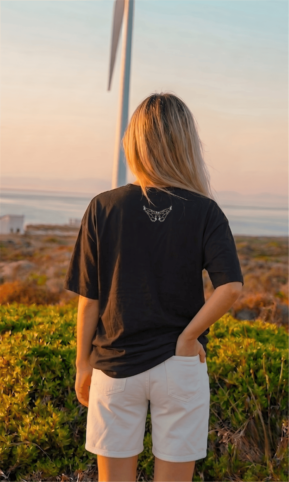 SAKALLI OVERSİZE T-SHIRT SIYAH