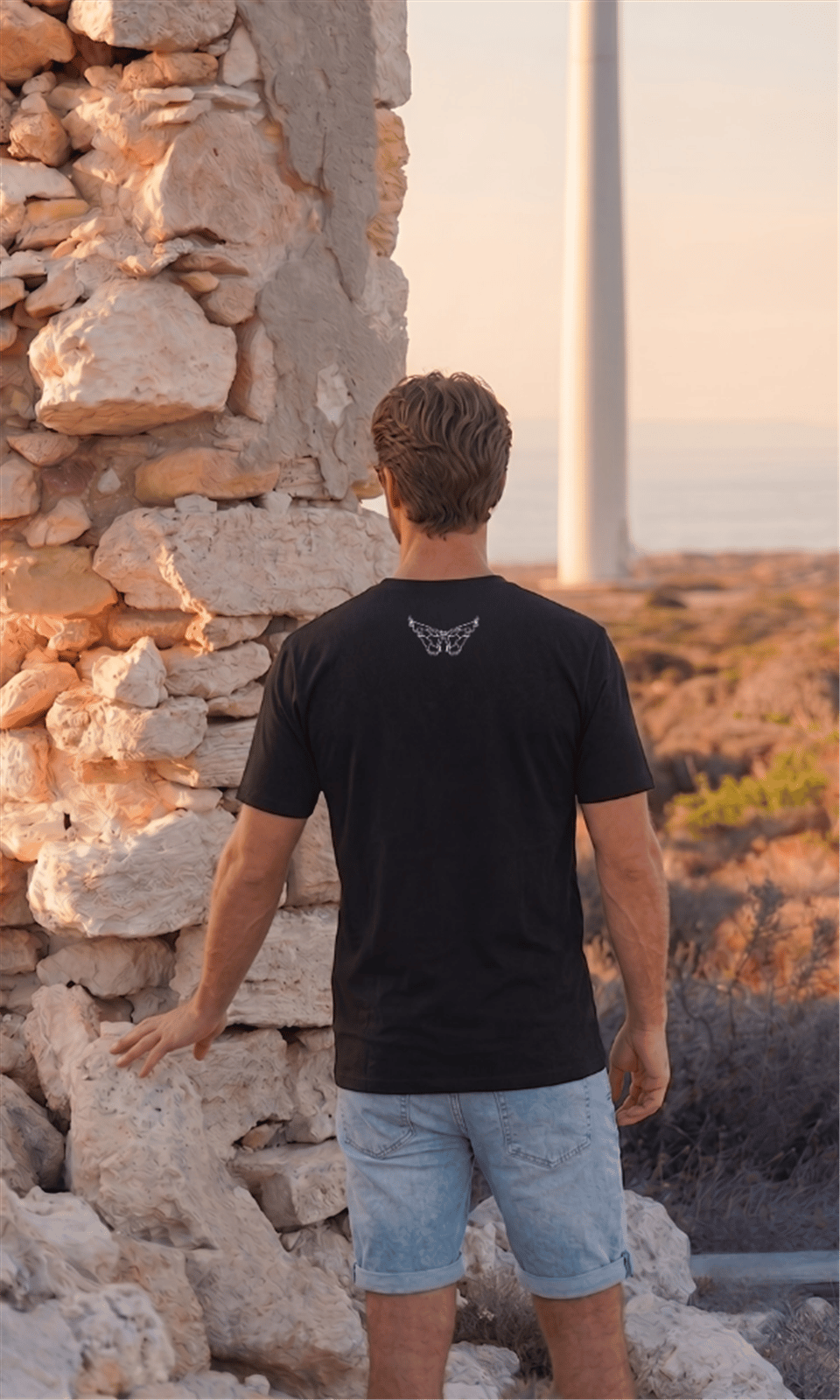 SAKALLI SLİM T-SHIRT SIYAH