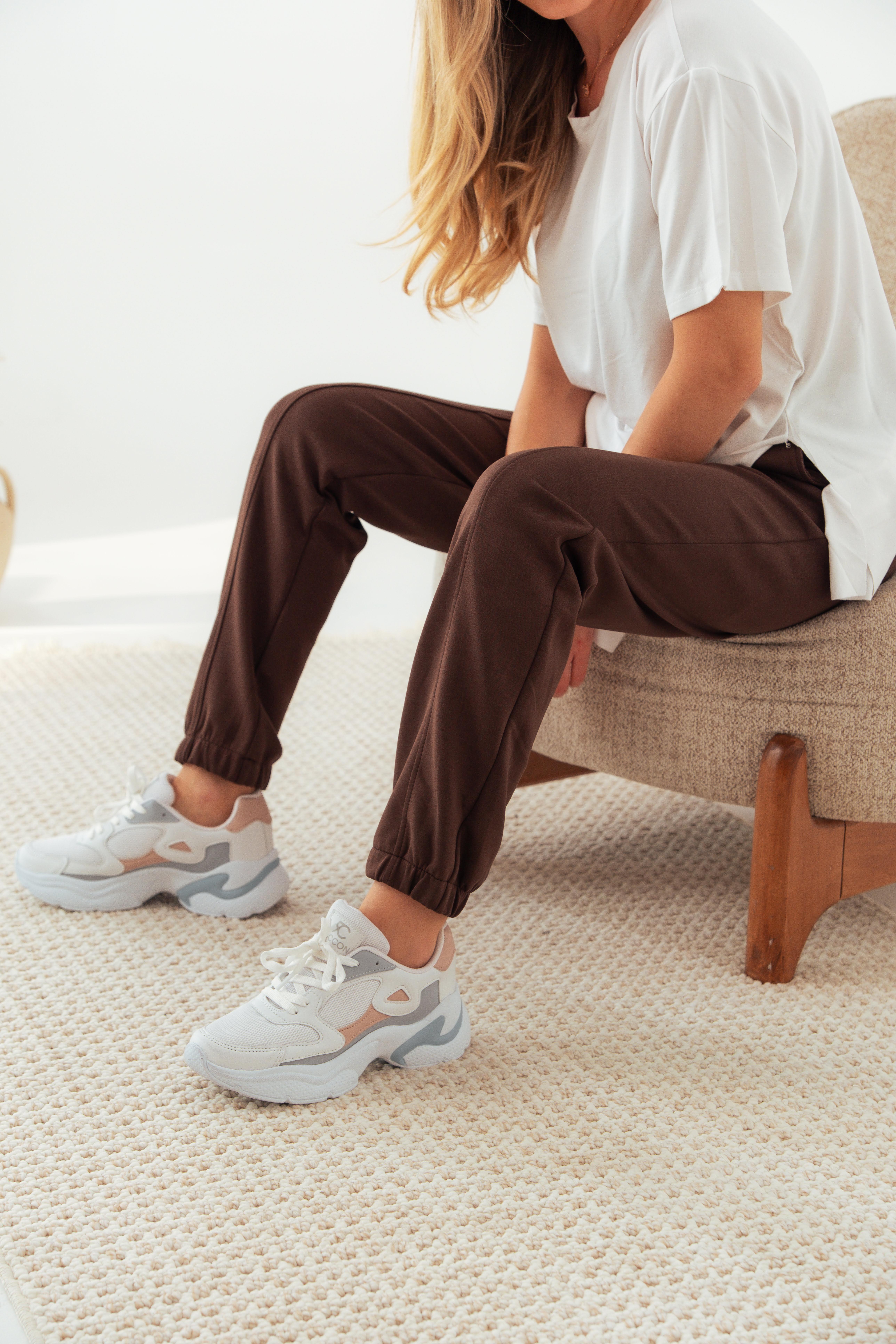 Koyu Kahve Modal Jogger Eşofman Altı