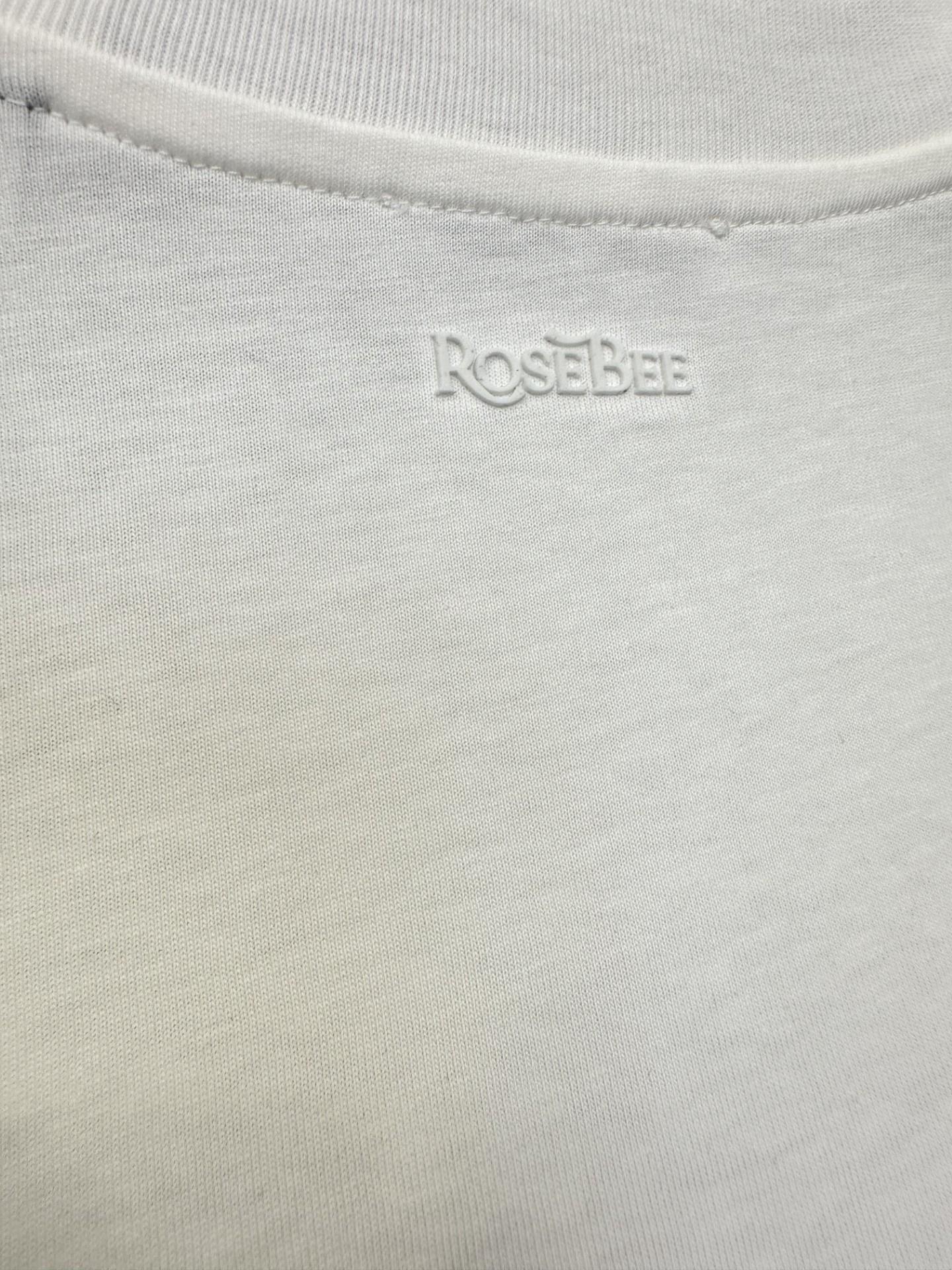 ROSE ECRU Sıfır Yaka Basic T-shirt
