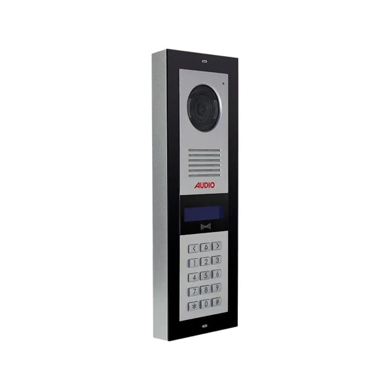 Audio Kameralı Kart Geçişli Tuş Takımlı Dijital Zil Paneli - Sesli - Siyah - 003003