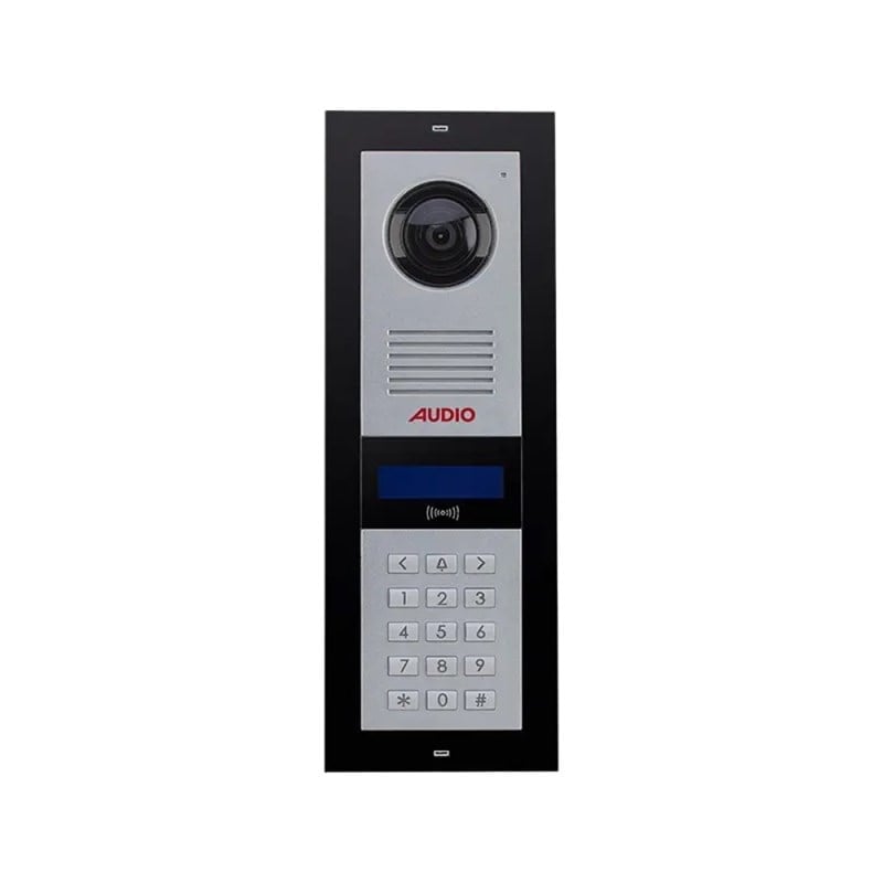 Audio Kameralı Kart Geçişli Tuş Takımlı Dijital Zil Paneli - Sesli - Siyah - 003003