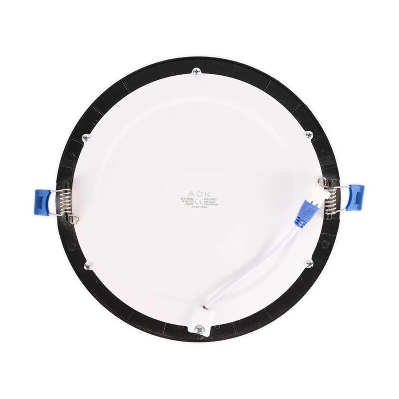 ACK 18 W Led Panel - Beyaz Işık (6500K) - Siyah Kasa - Yuvarlak - Sıva Altı - AP01-01831