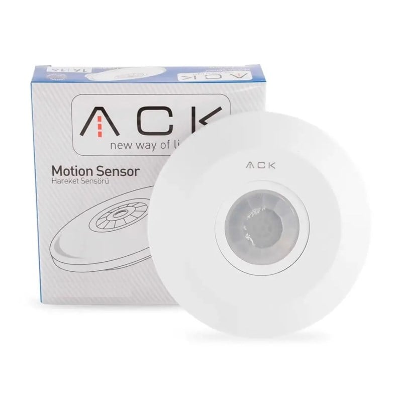 ACK 360 Derece Tavan Tipi Hareket Sensörü - Sıva Üstü - AY31-01020