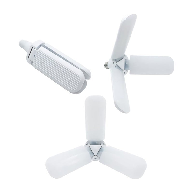 CATA 42 W 3 Kollu Katlanır Yonca Led Ampul - Beyaz Işık (6500K) - E27 - CT-1152B