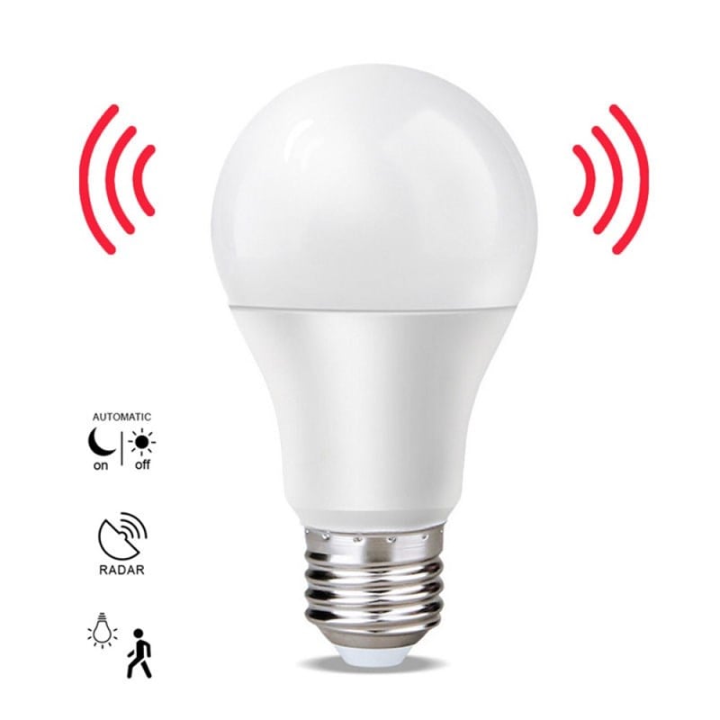CATA 12 W Radar Sensörlü Led Ampul - Beyaz Işık (6000K) - E27 - CT-4259