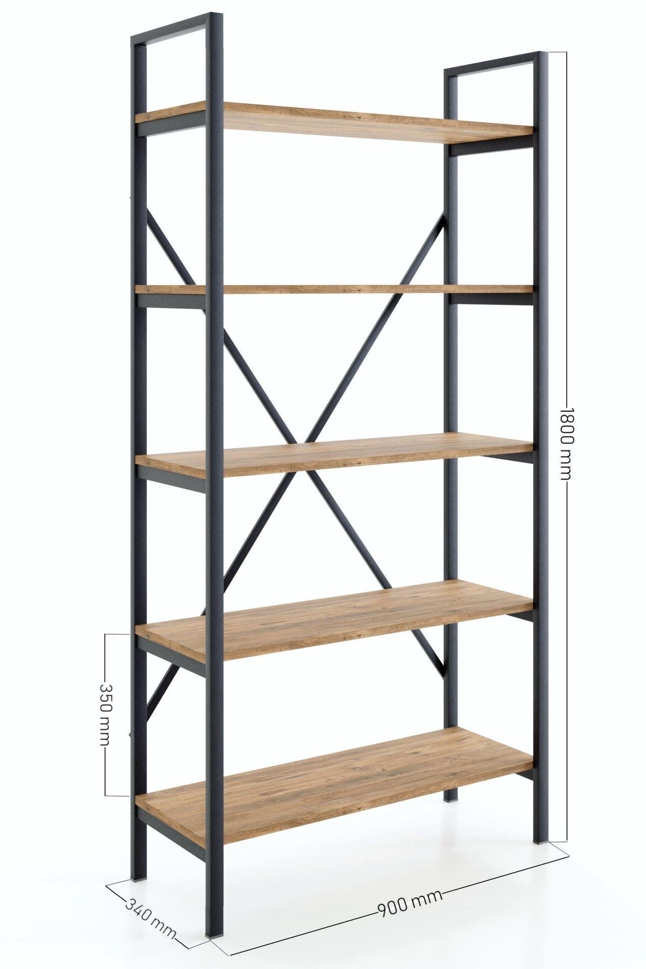 Ceramical Kitaplık 90 - Barok Ceviz