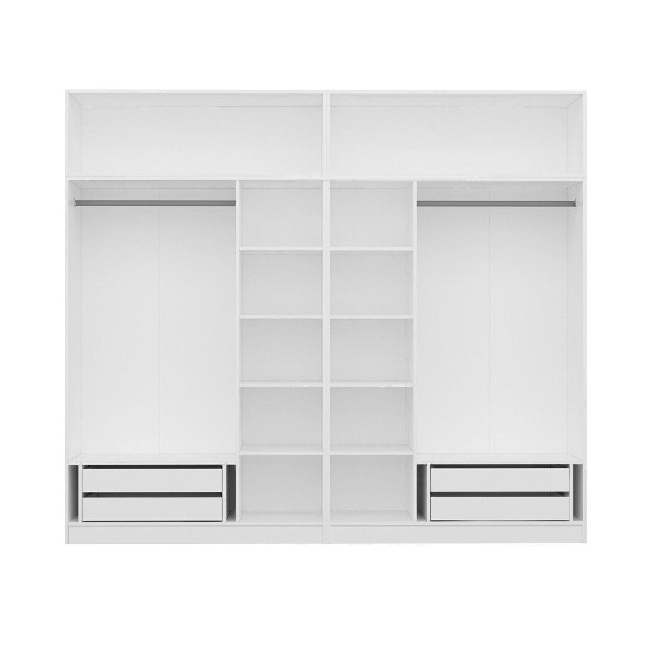 Ceramical Raflı Masa - Beyaz